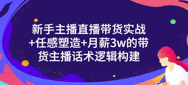 新手主播直播带货实战+信任感塑造+月薪3w的带货主播话术逻辑构建轻创网-网创项目资源站-副业项目-创业项目-搞钱项目轻创网