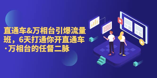 直通车+万相台引爆流量班，6天打通你开直通车·万相台的任督 二脉轻创网-网创项目资源站-副业项目-创业项目-搞钱项目轻创网