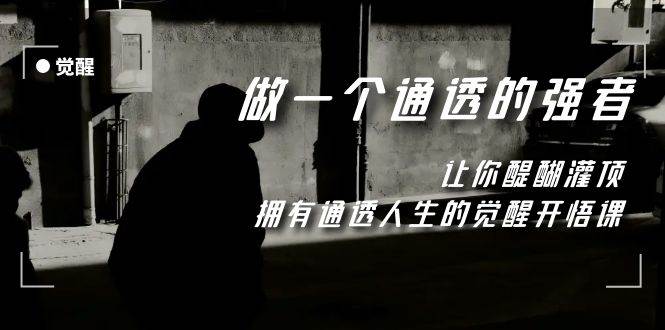 觉醒-做一个通透强者，让你醍醐灌顶，拥有通透人生，掌握强大的秘密轻创网-网创项目资源站-副业项目-创业项目-搞钱项目轻创网