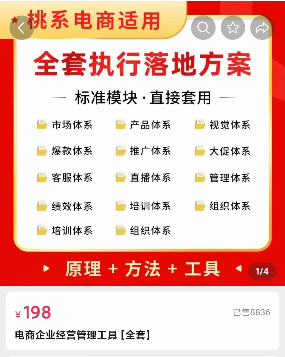 外面卖198·电商企业经营管理工具：全套执行落地方案 标准模块·直接套用轻创网-网创项目资源站-副业项目-创业项目-搞钱项目轻创网