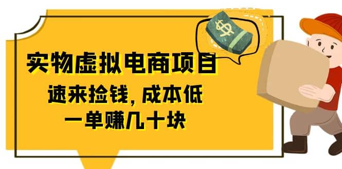 东哲日记：全网首创实物虚拟电商项目，速来捡钱，成本低，一单赚几十块！轻创网-网创项目资源站-副业项目-创业项目-搞钱项目轻创网