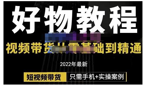 锅锅老师好物分享课程：短视频带货从零基础到精通，只需手机+实操轻创网-网创项目资源站-副业项目-创业项目-搞钱项目轻创网