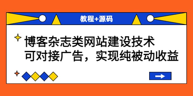 博客杂志类网站建设技术，可对接广告，实现纯被动收益（教程+源码）轻创网-网创项目资源站-副业项目-创业项目-搞钱项目轻创网