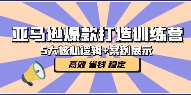 亚马逊爆款打造训练营:5大核心逻辑+案例展示 打造爆款链接 高效 省钱 稳定轻创网-网创项目资源站-副业项目-创业项目-搞钱项目轻创网