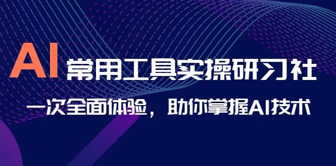 AI-常用工具实操研习社，一次全面体验，助你掌握AI技术轻创网-网创项目资源站-副业项目-创业项目-搞钱项目轻创网