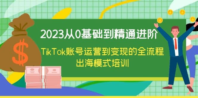 2023从0基础到精通进阶，TikTok账号运营到变现的全流程出海模式培训轻创网-网创项目资源站-副业项目-创业项目-搞钱项目轻创网