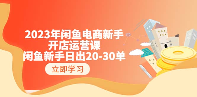 2023年闲鱼电商新手开店运营课：闲鱼新手日出20-30单（18节-实战干货）轻创网-网创项目资源站-副业项目-创业项目-搞钱项目轻创网