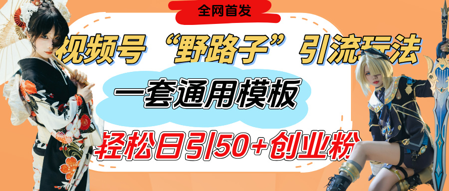 视频号“野路子”玩法，评论区疯狂截流，一套模板单日单号引流50+创业粉轻创网-网创项目资源站-副业项目-创业项目-搞钱项目轻创网