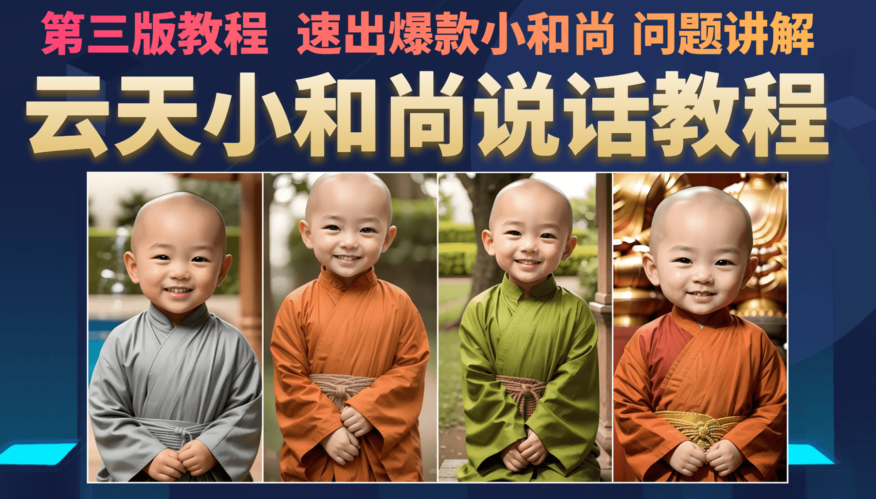 云天小和尚会说话，7天万粉（第3版教程）轻创网-网创项目资源站-副业项目-创业项目-搞钱项目轻创网