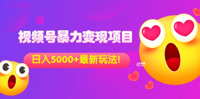 外面收费699的视频号暴力变现项目,日入5000+,简单易操作当天见效果轻创网-网创项目资源站-副业项目-创业项目-搞钱项目轻创网