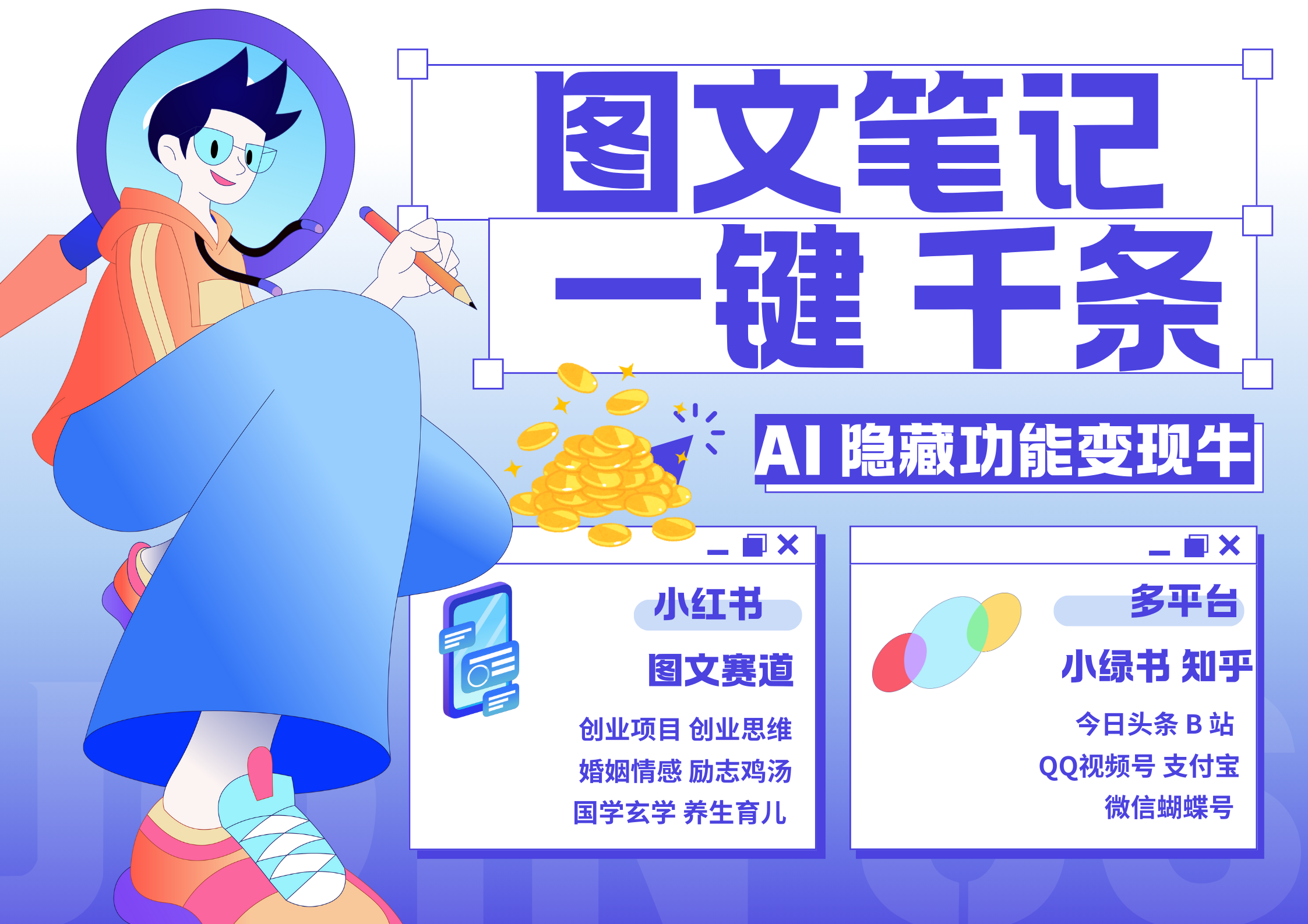 小红书小绿书 秒生图文一键千条 轻松变现3W+轻创网-网创项目资源站-副业项目-创业项目-搞钱项目轻创网