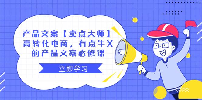 产品文案【卖点大师】高转化电商，有点牛X的 产品文案必修课轻创网-网创项目资源站-副业项目-创业项目-搞钱项目轻创网