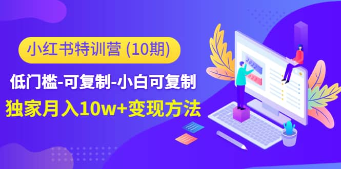 小红书特训营（第10期）低门槛-可复制-小白可复制轻创网-网创项目资源站-副业项目-创业项目-搞钱项目轻创网