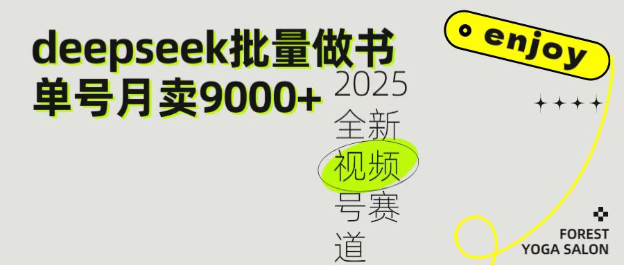2025最新视频号项目 如何用Deepseek快速批量制作书单号 日入1000＋轻创网-网创项目资源站-副业项目-创业项目-搞钱项目轻创网