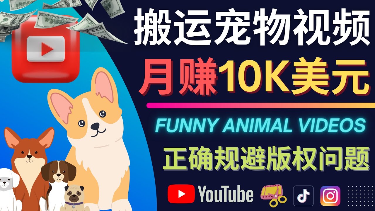 搬运TIKTOK视频到YouTube，并进行二次创作，月赚1万美元以上轻创网-网创项目资源站-副业项目-创业项目-搞钱项目轻创网