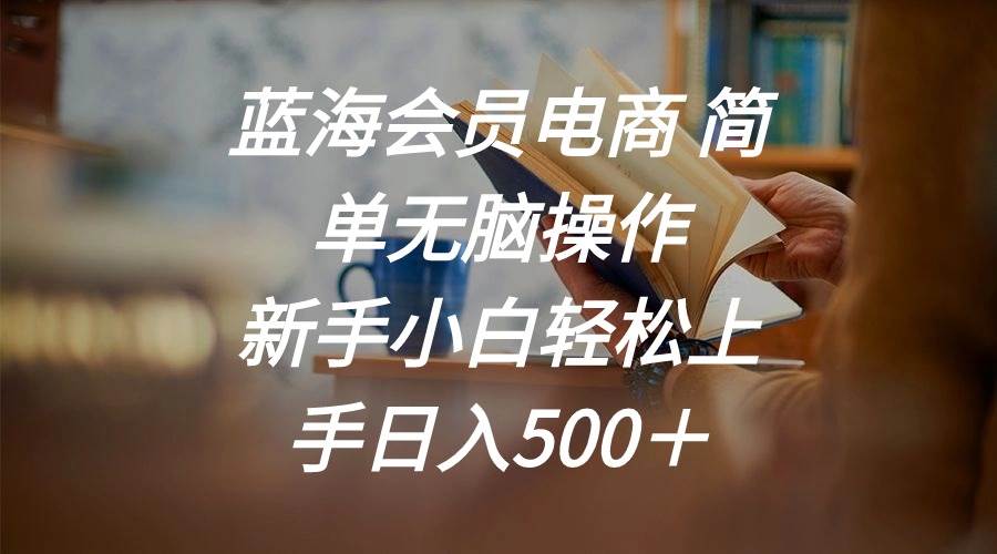 蓝海会员电商 简单无脑操作 新手小白轻松上手日入500＋轻创网-网创项目资源站-副业项目-创业项目-搞钱项目轻创网