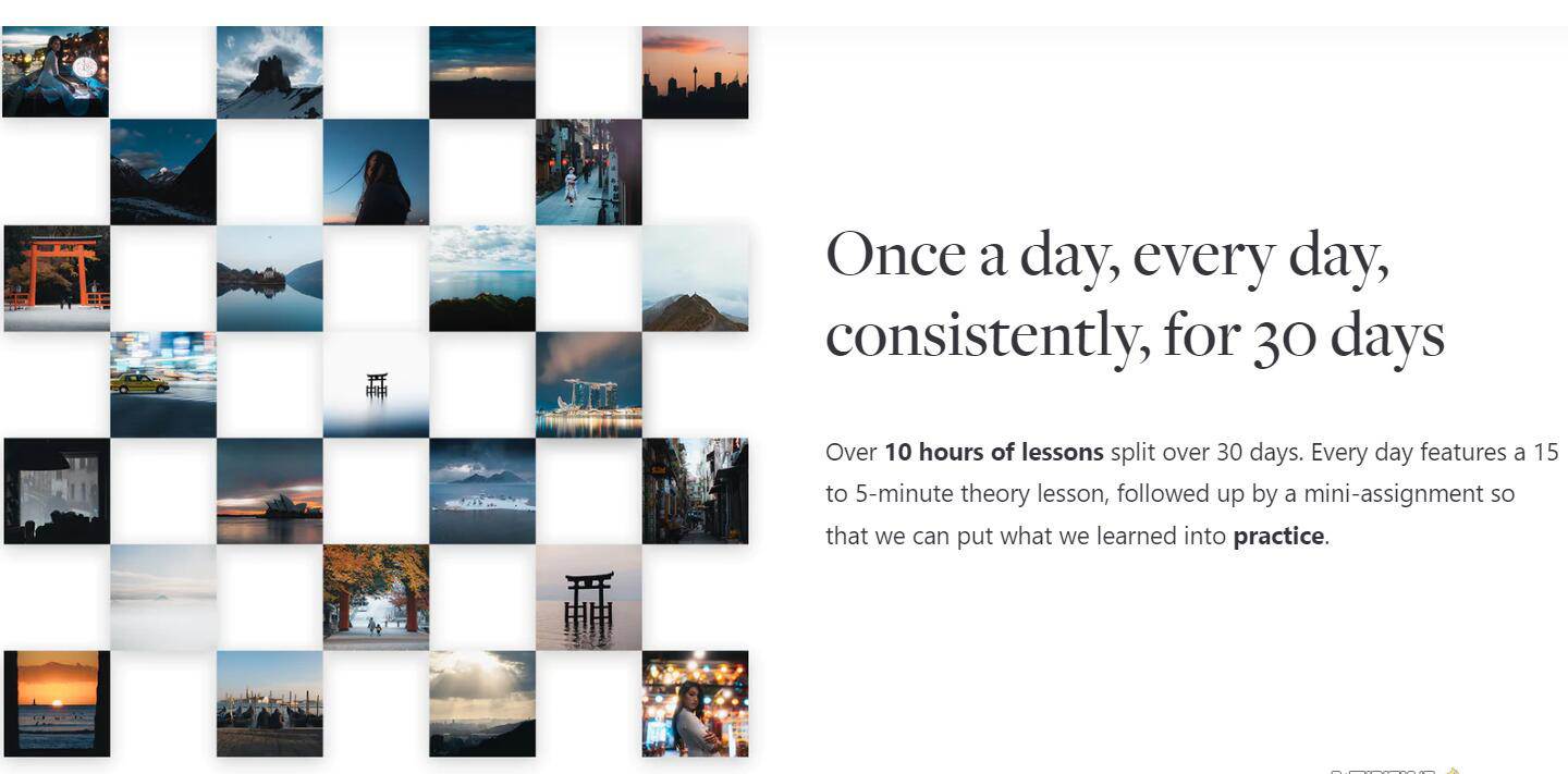 网红摄影师Pat Kay – 30天摄影基础知识加速器教程-30节课-中英字幕轻创网-网创项目资源站-副业项目-创业项目-搞钱项目轻创网