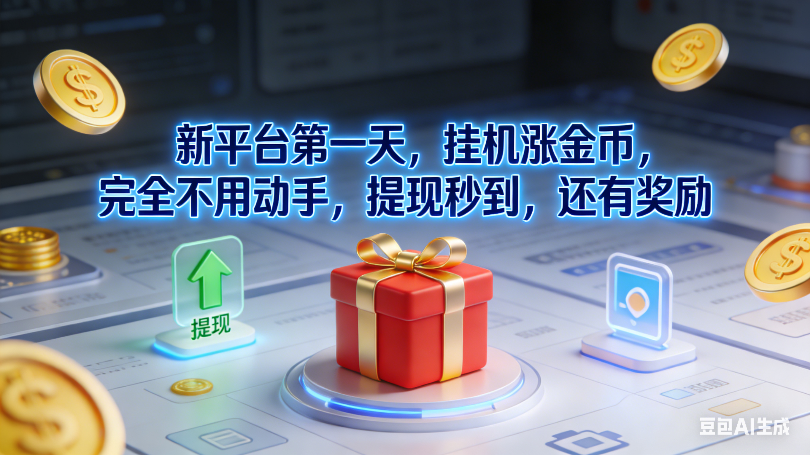 新平台第一天，挂机涨金币，完全不用动手，提现秒到，还有奖励轻创网-网创项目资源站-副业项目-创业项目-搞钱项目轻创网