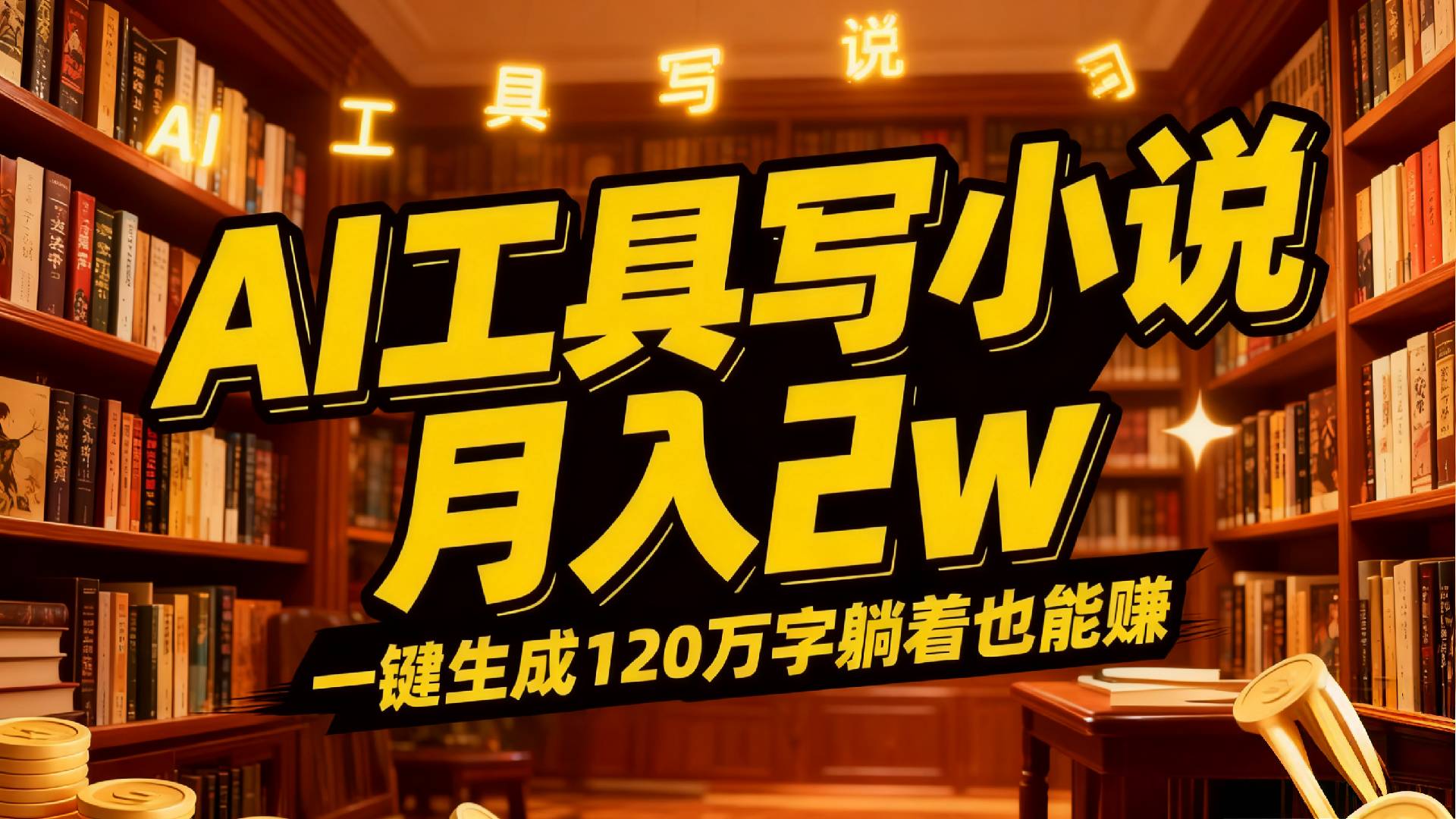 2026年AI工具写小说,一键生成120万字，躺着也能赚，月入2w+轻创网-网创项目资源站-副业项目-创业项目-搞钱项目轻创网